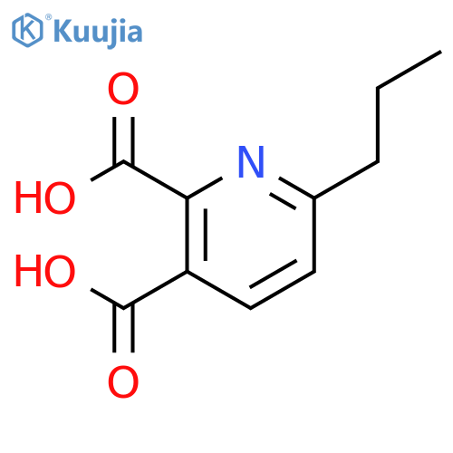 2,3-Pyridinedicarboxylic acid, 6-propyl- structure