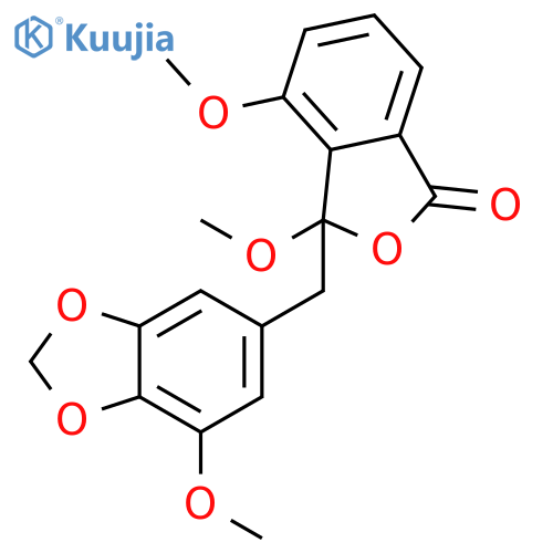 Dimethoxy-3-(3-methoxy-4, 5-methylenedioxybenzyl)phthalide structure