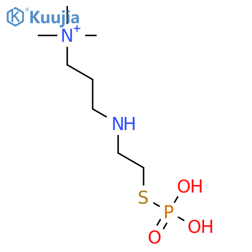 1-Propanaminium, N,N,N-trimethyl-3-[[2-(phosphonothio)ethyl]amino]- structure