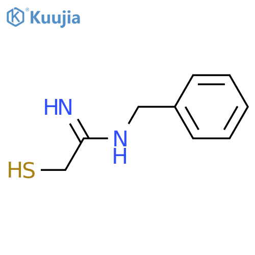 Ethanimidamide, 2-mercapto-N-(phenylmethyl)- structure