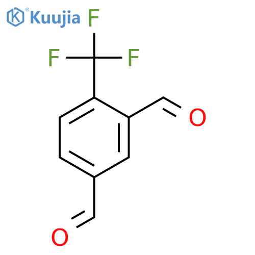 1,3-Benzenedicarboxaldehyde, 4-(trifluoromethyl)- structure