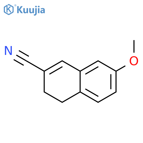 2-Naphthalenecarbonitrile, 3,4-dihydro-7-methoxy- structure