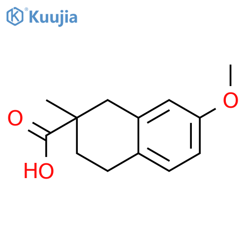 2-Naphthalenecarboxylic acid, 1,2,3,4-tetrahydro-7-methoxy-2-methyl- structure