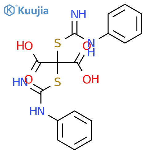 PROPANEDIOIC ACID, BIS[[IMINO(PHENYLAMINO)METHYL]THIO]- structure