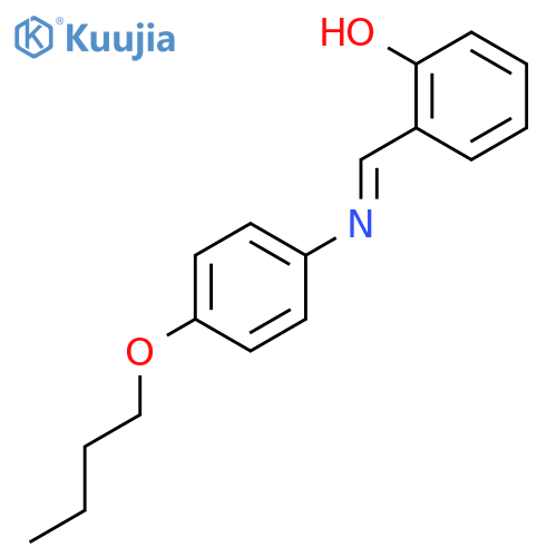 Phenol, 2-[[(4-butoxyphenyl)imino]methyl]- structure
