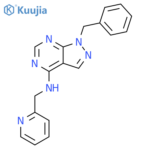 1-benzyl-N-(pyridin-2-yl)methyl-1H-pyrazolo3,4-dpyrimidin-4-amine structure