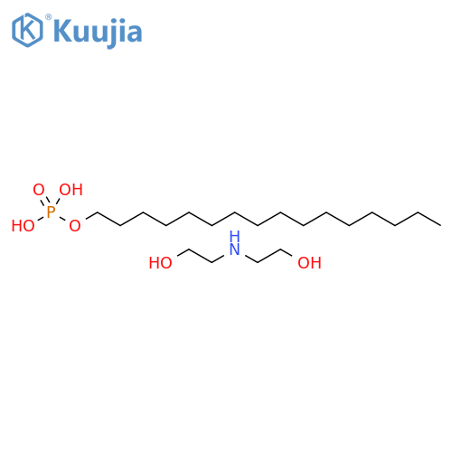 1-Hexadecanol, dihydrogen phosphate, reaction products with diethanolamine structure