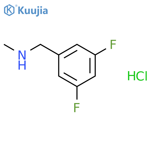 1-(3,5-Difluorophenyl)-N-methylmethanamine Hydrochloride structure