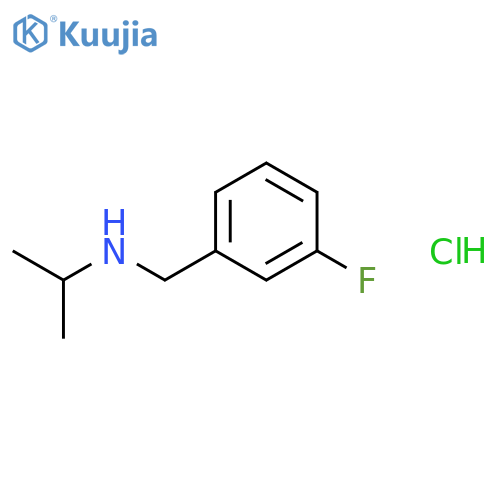Benzenemethanamine, 3-fluoro-N-(1-methylethyl)-, hydrochloride structure