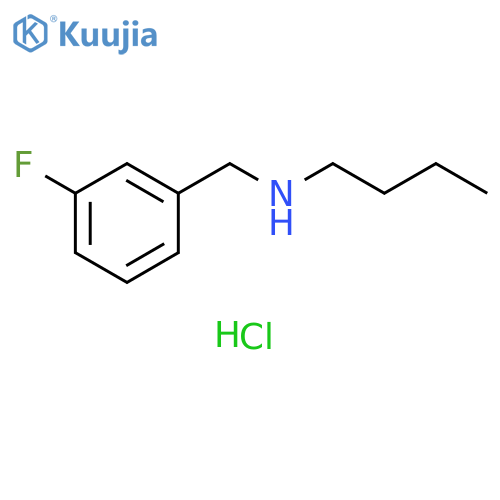 butyl[(3-fluorophenyl)methyl]amine hydrochloride structure