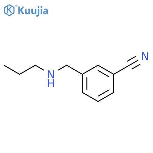 3-(propylamino)methylbenzonitrile structure