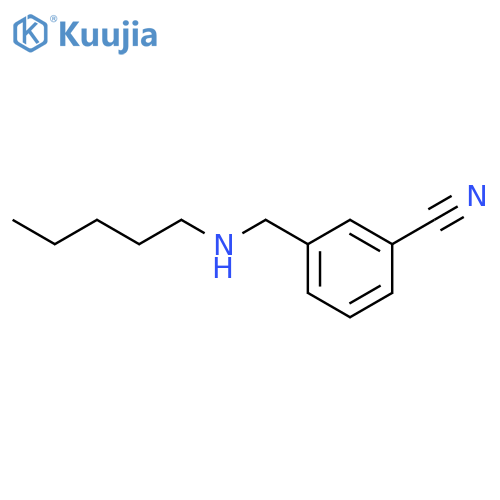 3-(pentylamino)methylbenzonitrile structure