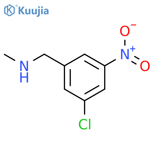 1-(3-chloro-5-nitrophenyl)-N-methylmethanamine structure