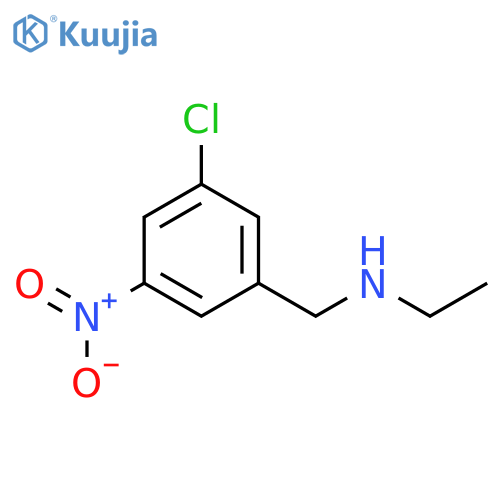 N-(3-chloro-5-nitrobenzyl)ethanamine structure