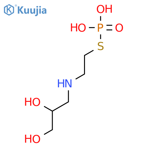 1,2-Propanediol, 3-[[2-(phosphonothio)ethyl]amino]- structure