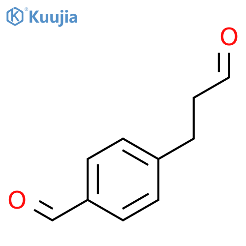 Benzenepropanal, 4-forMyl- structure