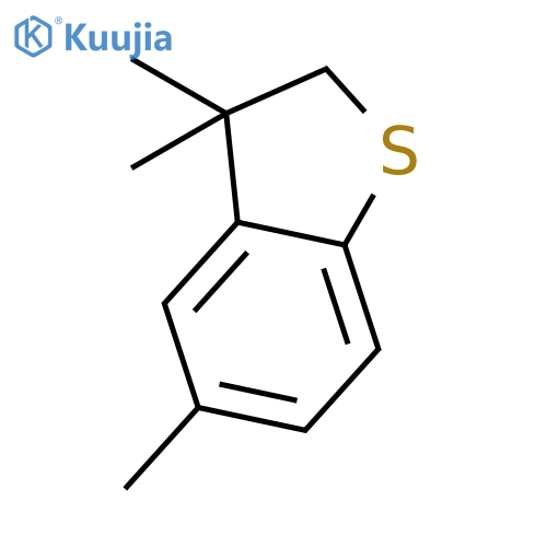 Benzo[b]thiophene, 2,3-dihydro-3,3,5-trimethyl- structure