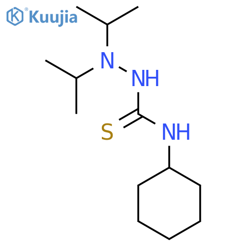 Hydrazinecarbothioamide, N-cyclohexyl-2,2-bis(1-methylethyl)- structure