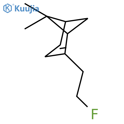 BICYCLO[3.1.1]HEPT-2-ENE, 2-(2-FLUOROETHYL)-6,6-DIMETHYL- structure