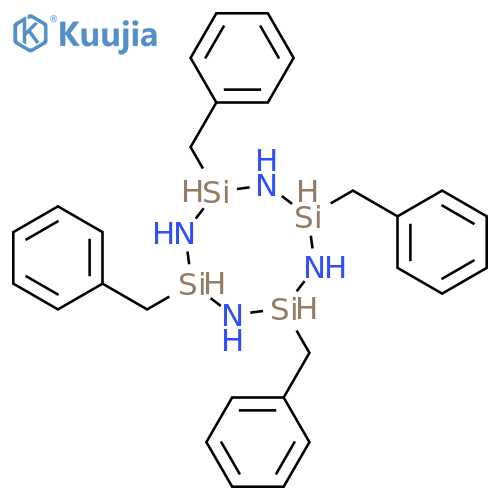 CYCLOTETRASILAZANE, 2,4,6,8-TETRAKIS(PHENYLMETHYL)- structure