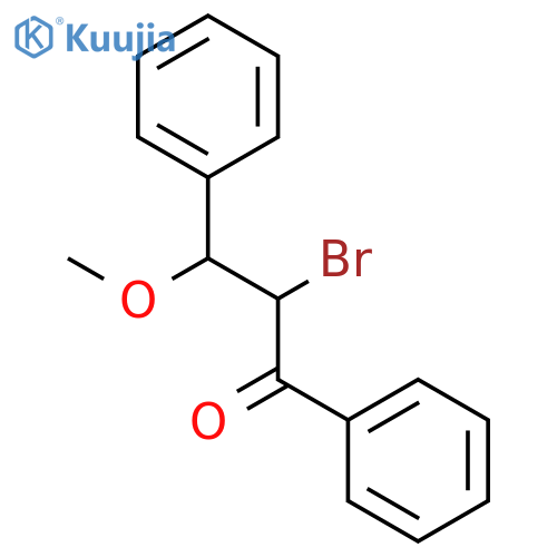 1-Propanone,2-bromo-3-methoxy-1,3-diphenyl- structure