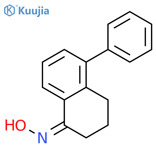 1(2H)-Naphthalenone, 3,4-dihydro-5-phenyl-, oxime structure