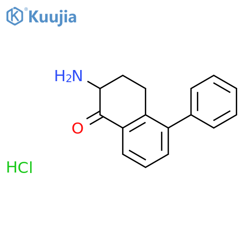 1(2H)-Naphthalenone, 2-amino-3,4-dihydro-5-phenyl-, hydrochloride structure