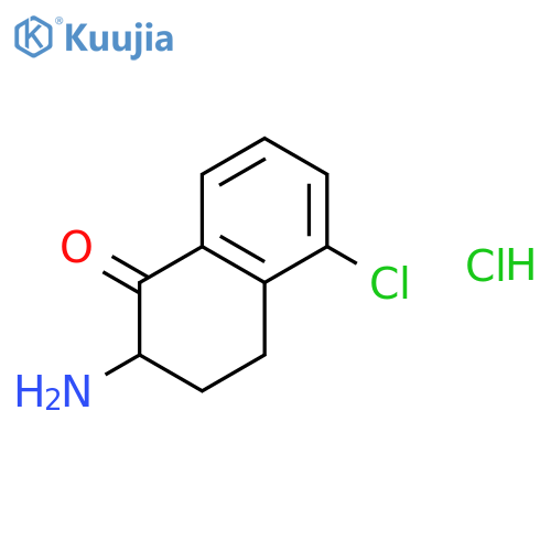 2-Amino-5-chloro-1,2,3,4-tetrahydronaphthalen-1-one Hydrochloride structure