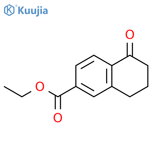 Ethyl 5-oxo-5,6,7,8-tetrahydronaphthalene-2-carboxylate structure