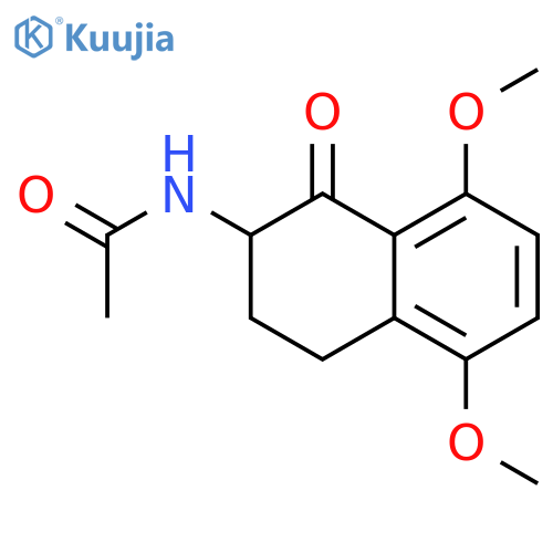 Acetamide, N-(1,2,3,4-tetrahydro-5,8-dimethoxy-1-oxo-2-naphthalenyl)- structure