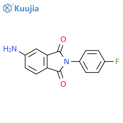 5-amino-2-(4-fluorophenyl)-2,3-dihydro-1H-isoindole-1,3-dione structure