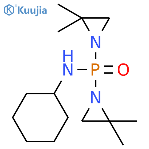 PHOSPHINIC AMIDE, N-CYCLOHEXYL-P,P-BIS(2,2-DIMETHYL-1-AZIRIDINYL)- structure