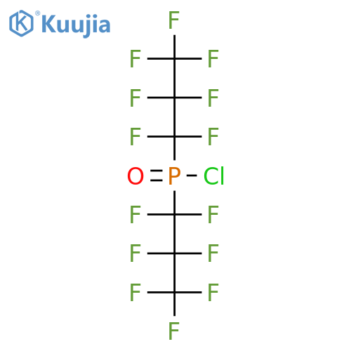 Bis(heptafluoropropyl)phosphinic chloride structure