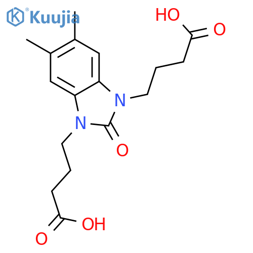 1H-Benzimidazole-1,3(2H)-dibutanoic acid, 5,6-dimethyl-2-oxo- structure