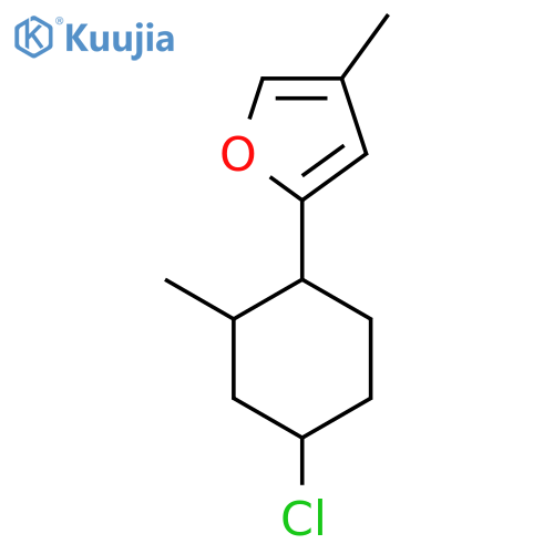Furan, 2-(4-chloro-2-methylcyclohexyl)-4-methyl- structure