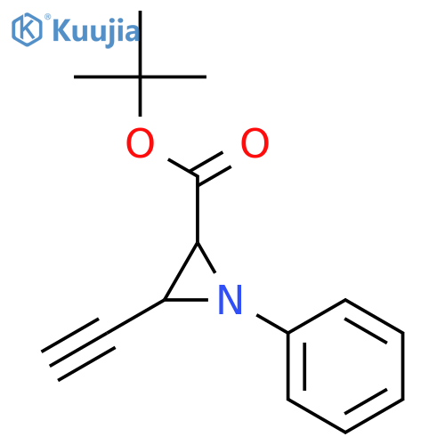 2-Aziridinecarboxylic acid, 3-ethynyl-1-phenyl-, 1,1-dimethylethyl ester structure