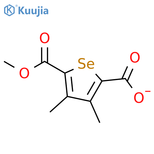 2,5-SELENOPHENEDICARBOXYLIC ACID, 3,4-DIMETHYL-, MONOMETHYL ESTER structure
