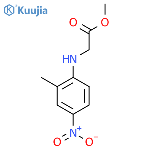 methyl 2-(2-methyl-4-nitrophenyl)aminoacetate structure