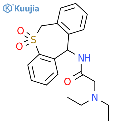 Acetamide,2-(diethylamino)-N-(6,11-dihydro-5,5-dioxidodibenzo[b,e]thiepin-11-yl)- structure
