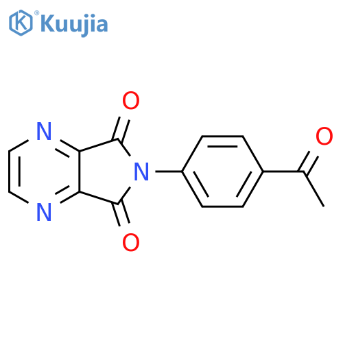 6-(4-Acetylphenyl)-5H-pyrrolo3,4-bpyrazine-5,7(6H)-dione structure