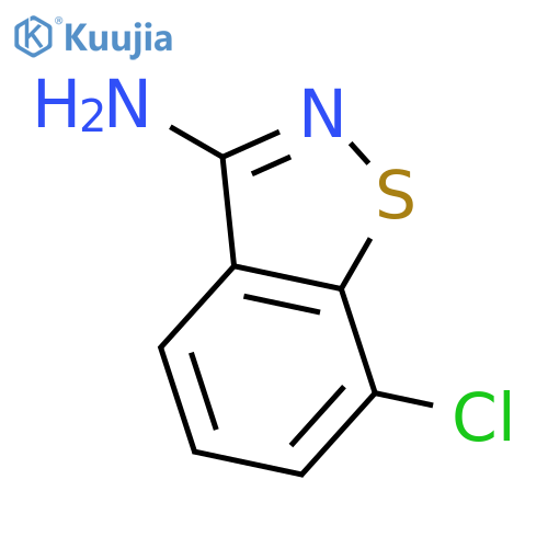 1,2-BENZISOTHIAZOL-3-AMINE, 7-CHLORO- structure