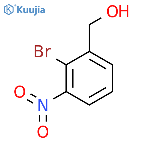(2-bromo-3-nitrophenyl)methanol structure