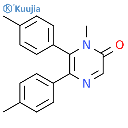 2(1H)-Pyrazinone, 1-methyl-5,6-bis(4-methylphenyl)- structure