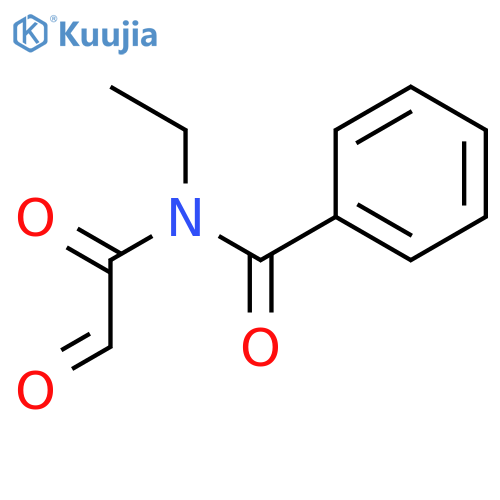 Benzamide, N-ethyl-N-(oxoacetyl)- structure