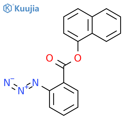 Benzoic acid, 2-azido-, 1-naphthalenyl ester structure