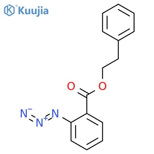 Benzoic acid, 2-azido-, 2-phenylethyl ester structure