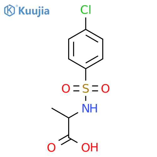 2-{(4-Chlorophenyl)sulfonylamino}propanoic Acid structure