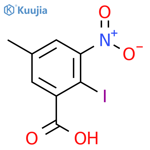 BENZOIC ACID, 2-IODO-5-METHYL-3-NITRO- structure