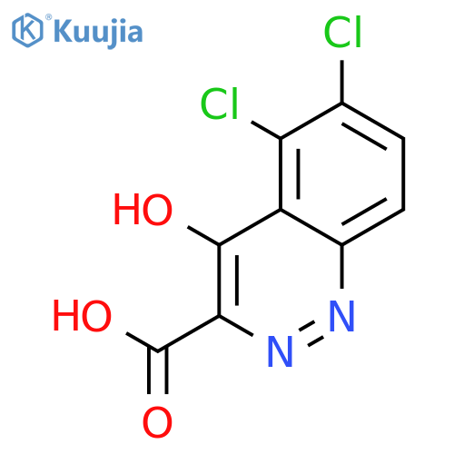 3-Cinnolinecarboxylic acid, 5,6-dichloro-4-hydroxy- structure