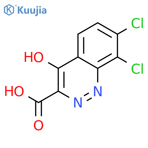 3-Cinnolinecarboxylic acid, 7,8-dichloro-4-hydroxy- structure